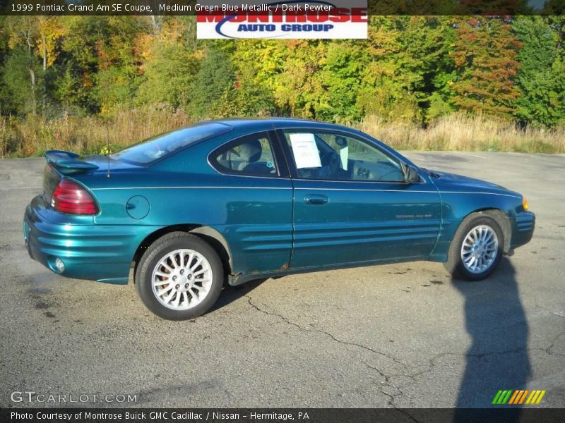 Medium Green Blue Metallic / Dark Pewter 1999 Pontiac Grand Am SE Coupe