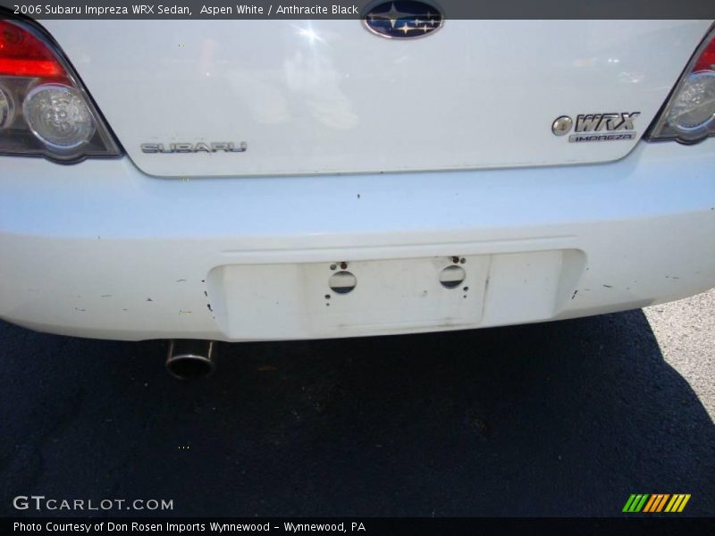Aspen White / Anthracite Black 2006 Subaru Impreza WRX Sedan