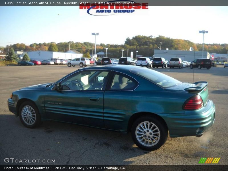 Medium Green Blue Metallic / Dark Pewter 1999 Pontiac Grand Am SE Coupe