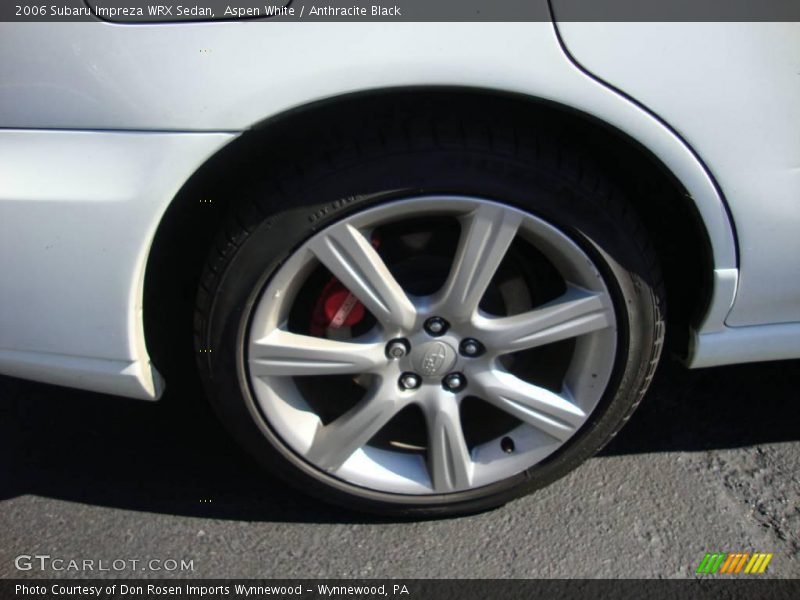 Aspen White / Anthracite Black 2006 Subaru Impreza WRX Sedan