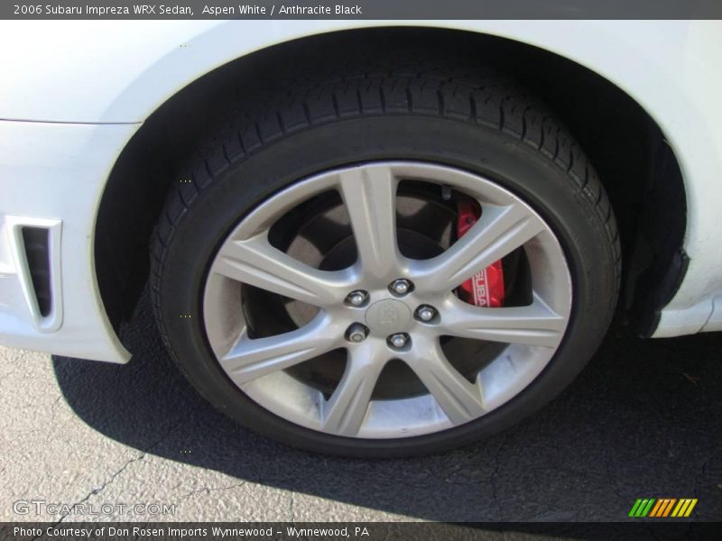 Aspen White / Anthracite Black 2006 Subaru Impreza WRX Sedan