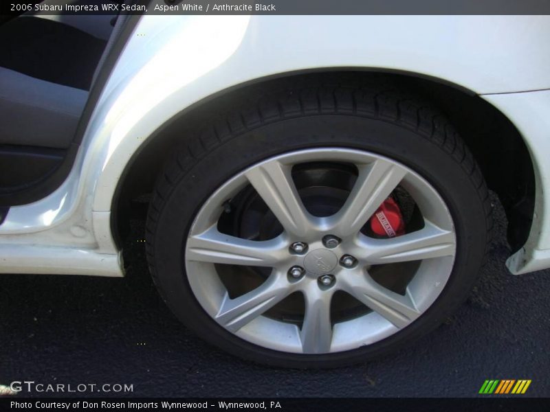 Aspen White / Anthracite Black 2006 Subaru Impreza WRX Sedan