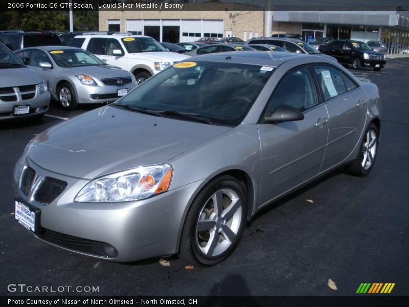 Liquid Silver Metallic / Ebony 2006 Pontiac G6 GTP Sedan