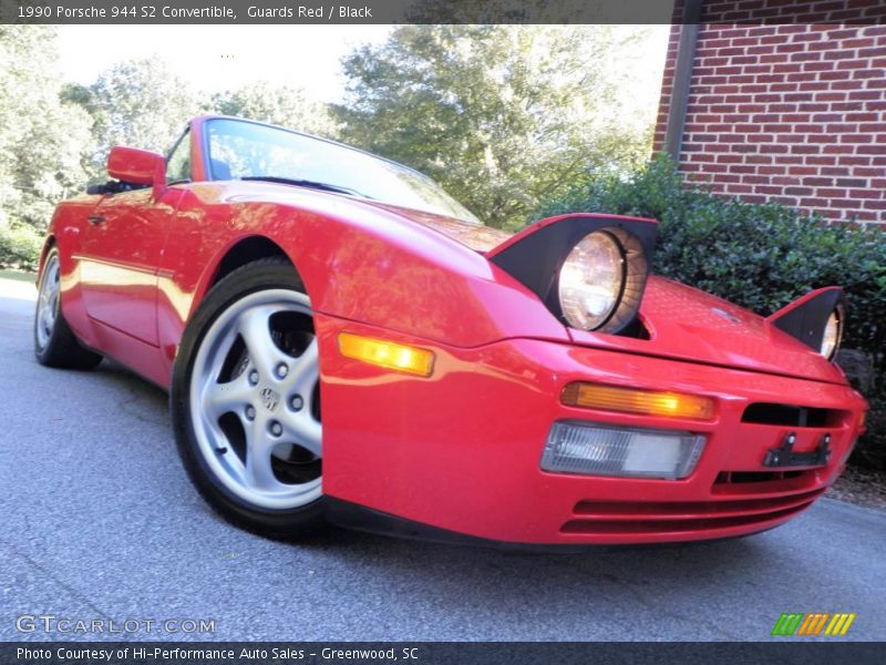 Guards Red / Black 1990 Porsche 944 S2 Convertible