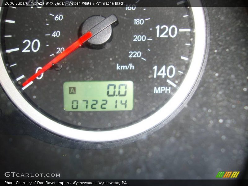 Aspen White / Anthracite Black 2006 Subaru Impreza WRX Sedan