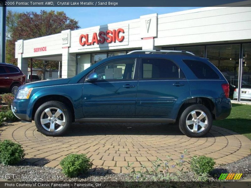Crystal Lake Metallic / Sand Beige 2006 Pontiac Torrent AWD