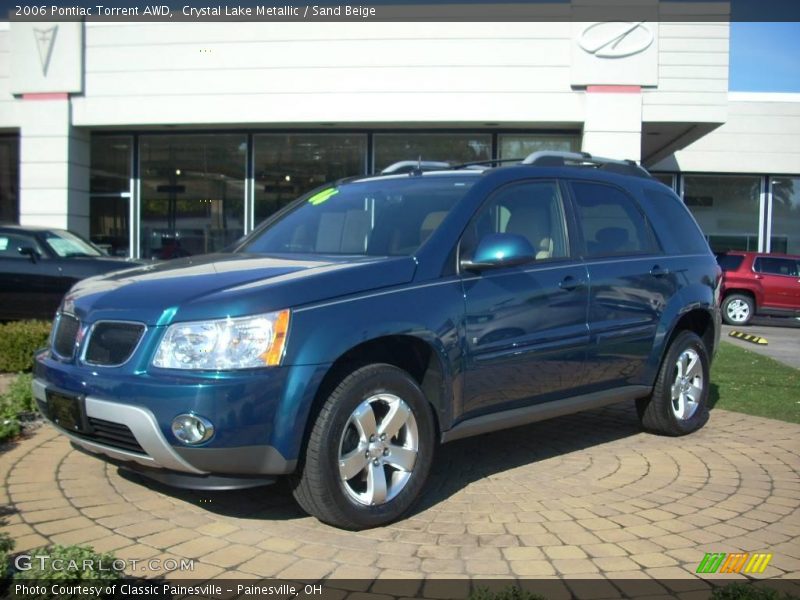 Crystal Lake Metallic / Sand Beige 2006 Pontiac Torrent AWD