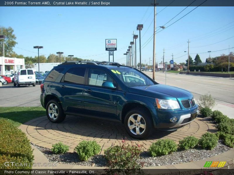 Crystal Lake Metallic / Sand Beige 2006 Pontiac Torrent AWD