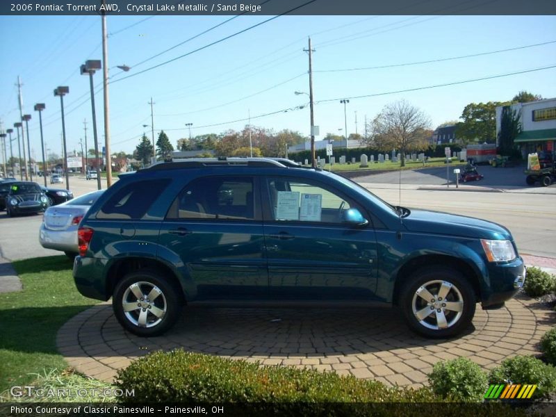 Crystal Lake Metallic / Sand Beige 2006 Pontiac Torrent AWD