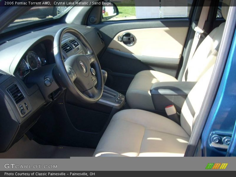 Crystal Lake Metallic / Sand Beige 2006 Pontiac Torrent AWD