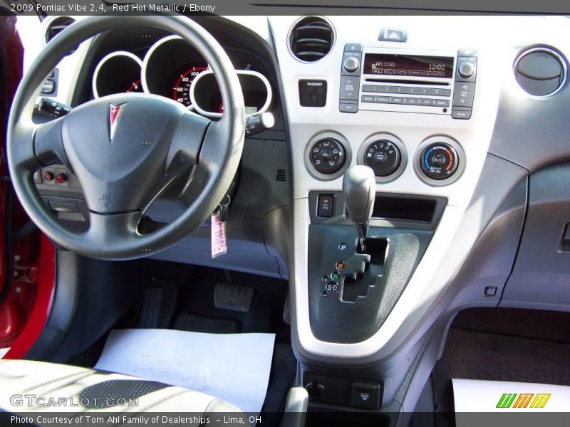 Red Hot Metallic / Ebony 2009 Pontiac Vibe 2.4