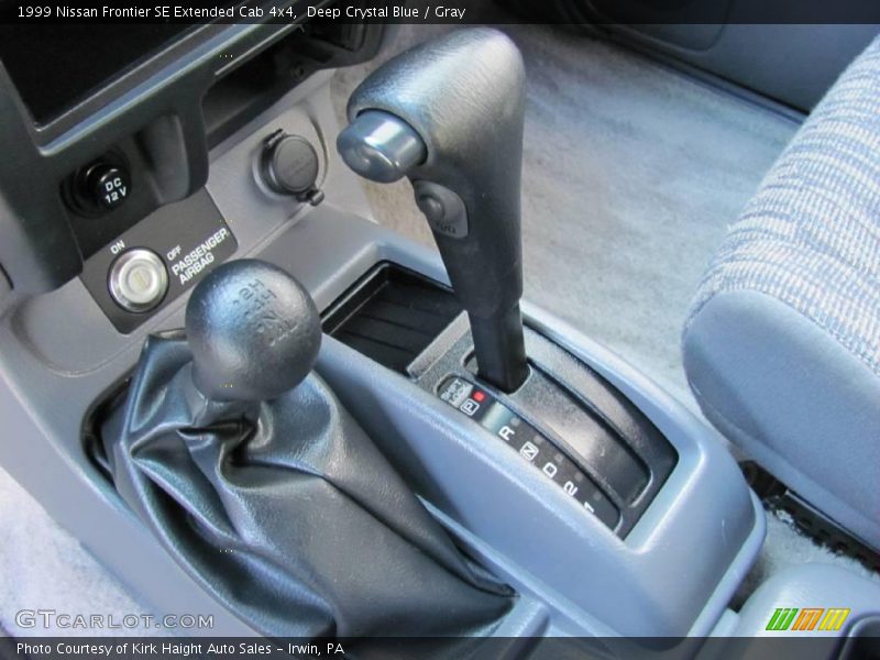 Deep Crystal Blue / Gray 1999 Nissan Frontier SE Extended Cab 4x4
