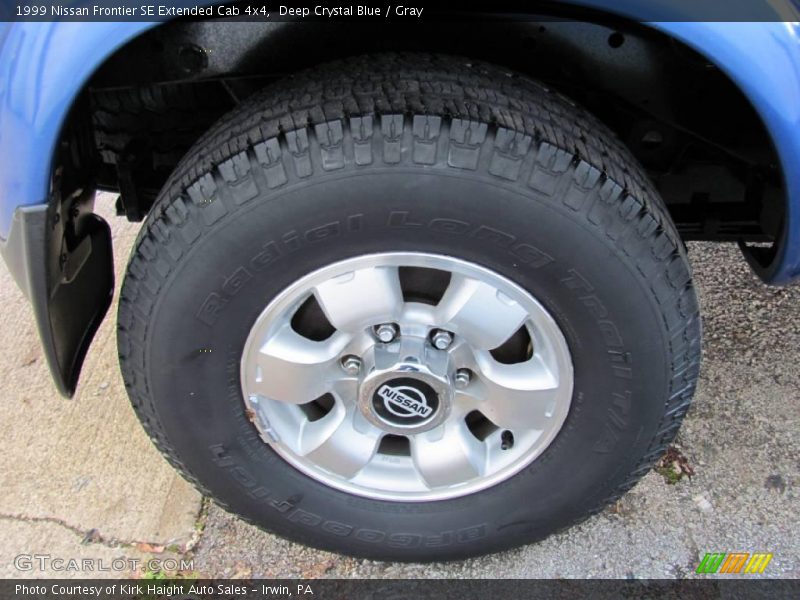 Deep Crystal Blue / Gray 1999 Nissan Frontier SE Extended Cab 4x4