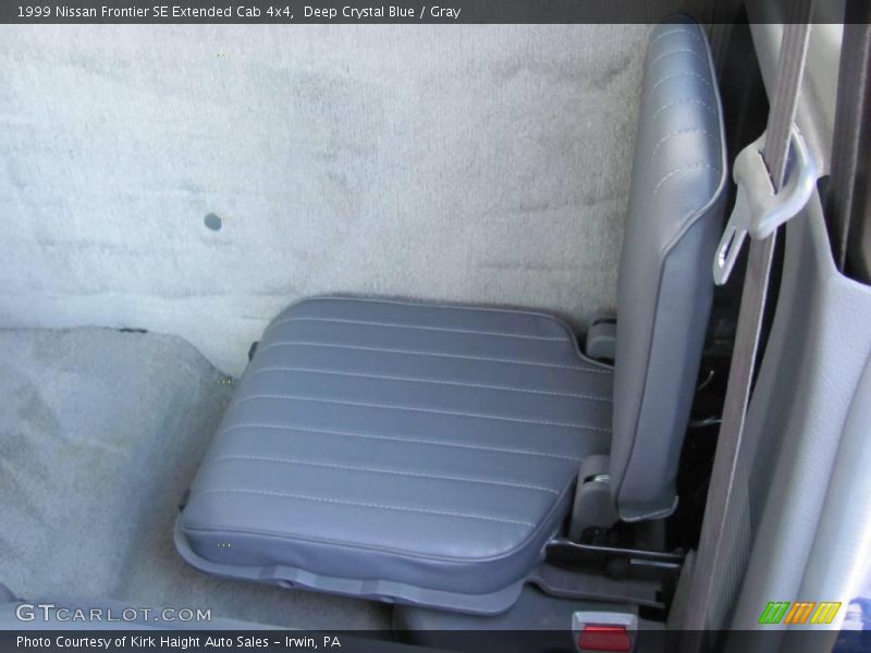 Deep Crystal Blue / Gray 1999 Nissan Frontier SE Extended Cab 4x4