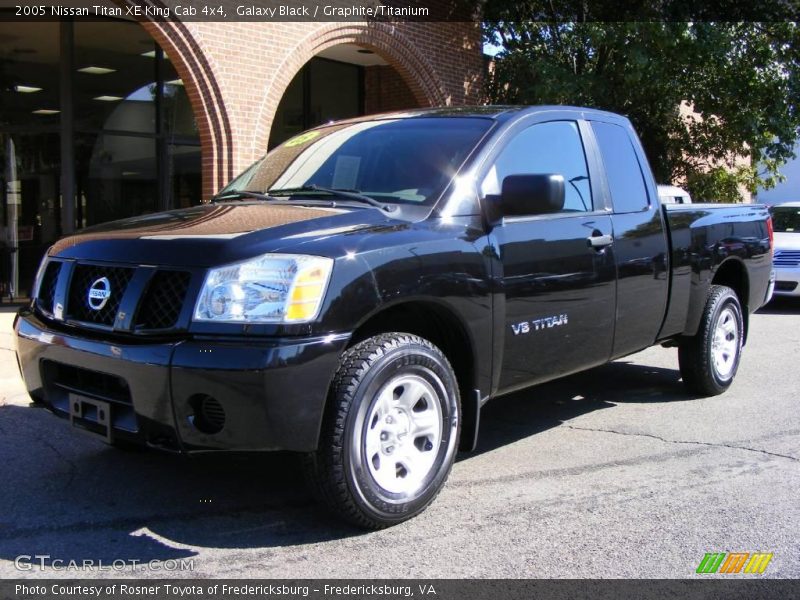 Galaxy Black / Graphite/Titanium 2005 Nissan Titan XE King Cab 4x4