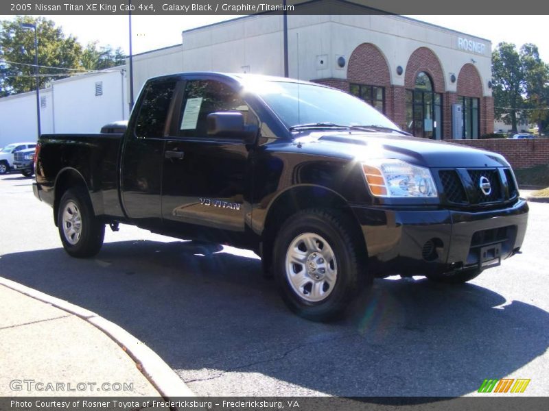 Galaxy Black / Graphite/Titanium 2005 Nissan Titan XE King Cab 4x4