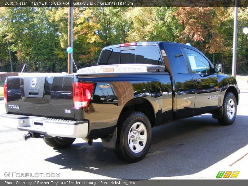 Galaxy Black / Graphite/Titanium 2005 Nissan Titan XE King Cab 4x4