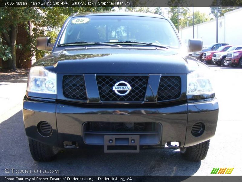 Galaxy Black / Graphite/Titanium 2005 Nissan Titan XE King Cab 4x4