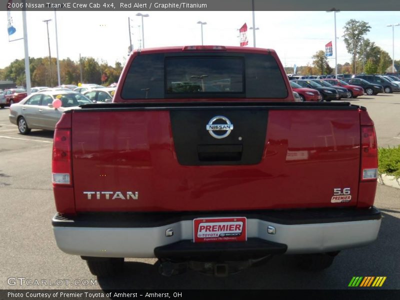 Red Alert / Graphite/Titanium 2006 Nissan Titan XE Crew Cab 4x4