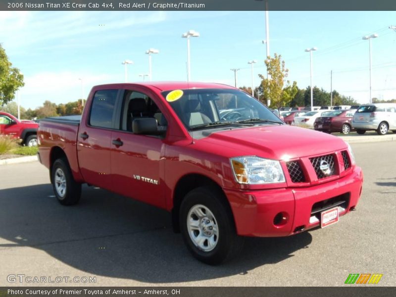 Red Alert / Graphite/Titanium 2006 Nissan Titan XE Crew Cab 4x4