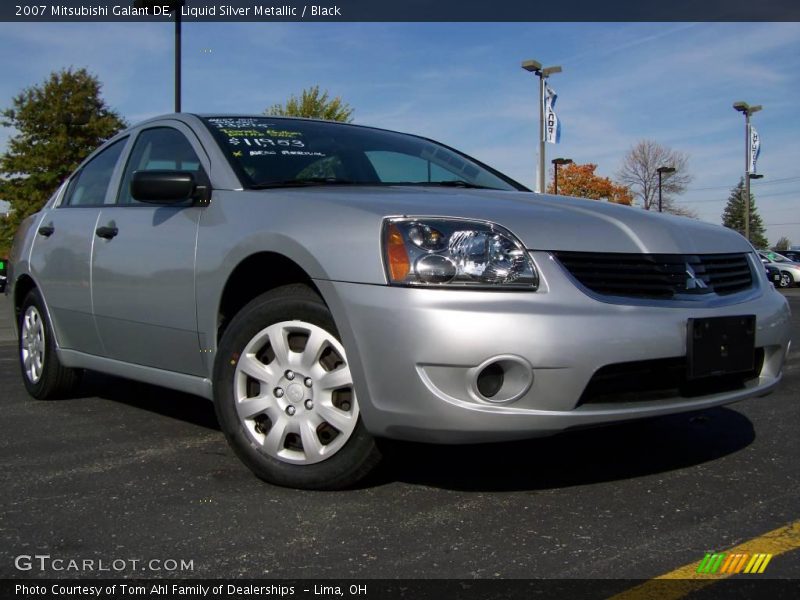 Liquid Silver Metallic / Black 2007 Mitsubishi Galant DE