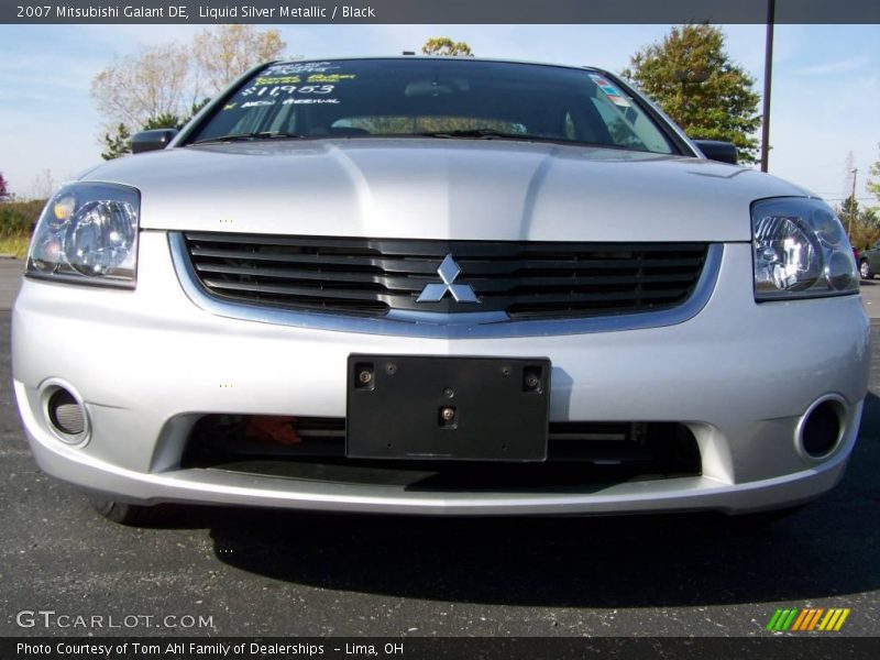 Liquid Silver Metallic / Black 2007 Mitsubishi Galant DE