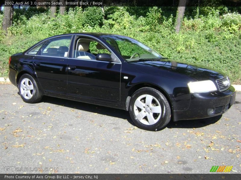 Brilliant Black / Beige 2002 Audi A6 3.0 quattro Sedan