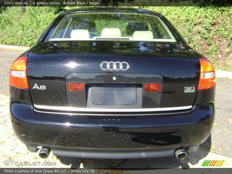 Brilliant Black / Beige 2002 Audi A6 3.0 quattro Sedan