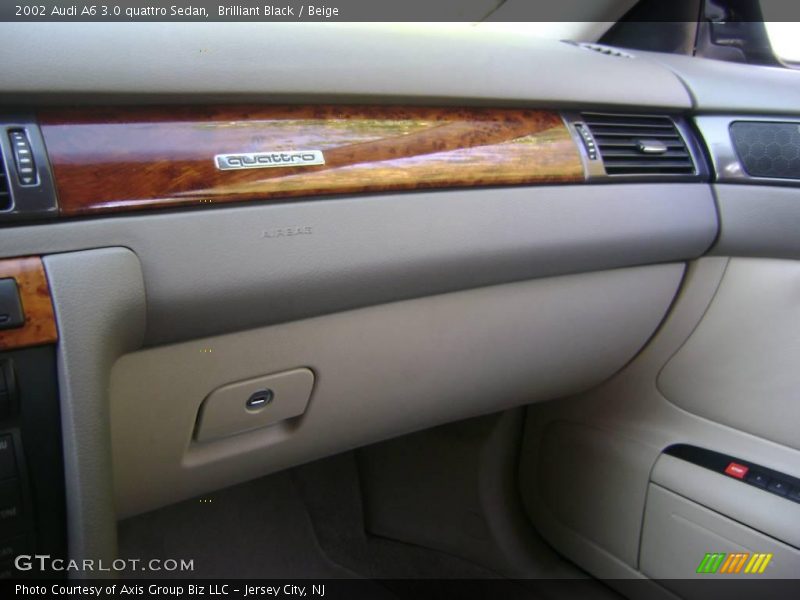 Brilliant Black / Beige 2002 Audi A6 3.0 quattro Sedan
