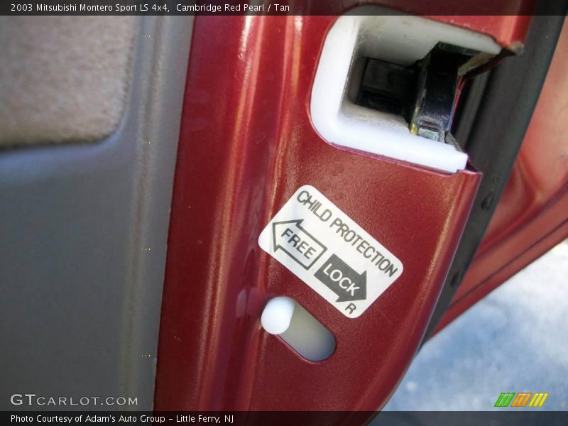 Cambridge Red Pearl / Tan 2003 Mitsubishi Montero Sport LS 4x4