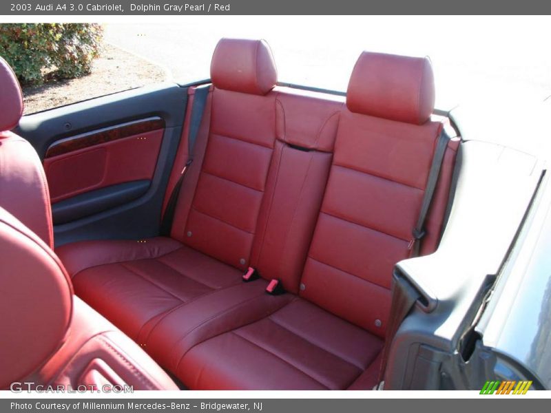 Dolphin Gray Pearl / Red 2003 Audi A4 3.0 Cabriolet