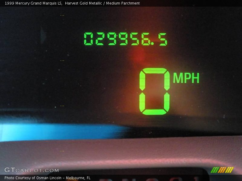 Harvest Gold Metallic / Medium Parchment 1999 Mercury Grand Marquis LS