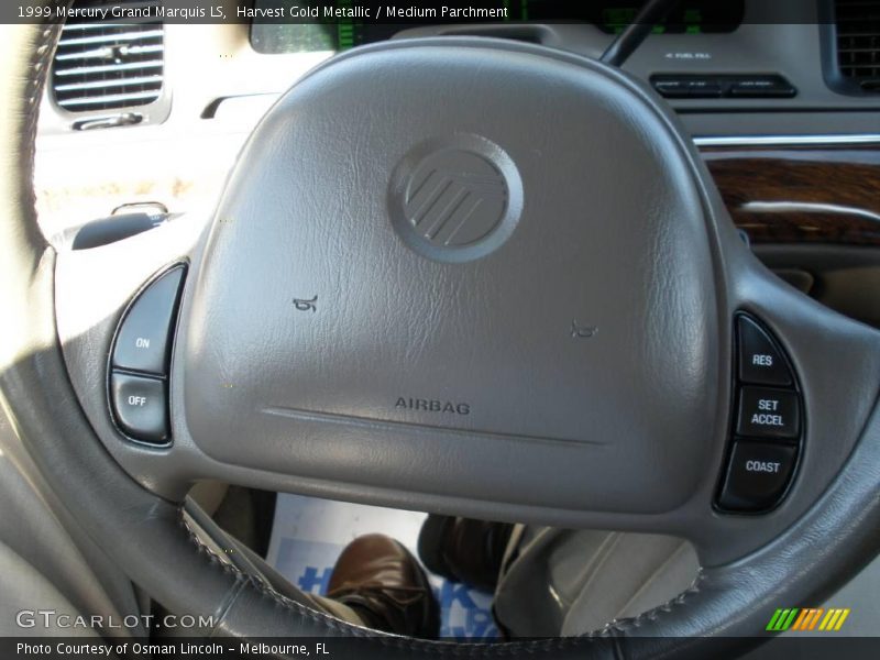 Harvest Gold Metallic / Medium Parchment 1999 Mercury Grand Marquis LS