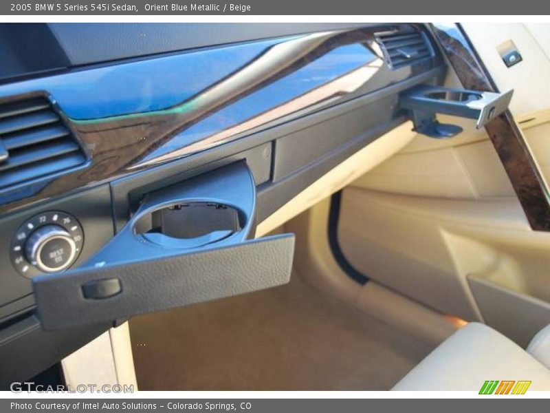 Orient Blue Metallic / Beige 2005 BMW 5 Series 545i Sedan