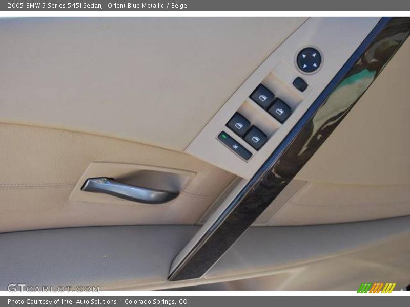 Orient Blue Metallic / Beige 2005 BMW 5 Series 545i Sedan
