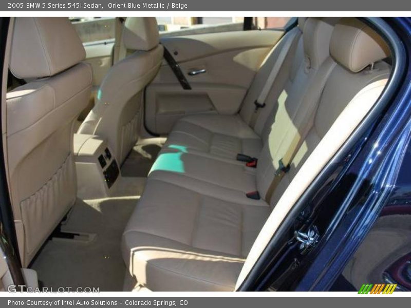 Orient Blue Metallic / Beige 2005 BMW 5 Series 545i Sedan