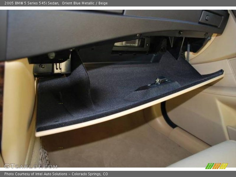 Orient Blue Metallic / Beige 2005 BMW 5 Series 545i Sedan