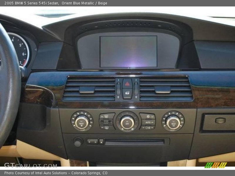 Orient Blue Metallic / Beige 2005 BMW 5 Series 545i Sedan