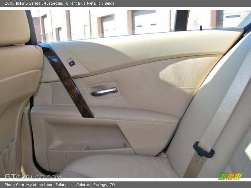 Orient Blue Metallic / Beige 2005 BMW 5 Series 545i Sedan