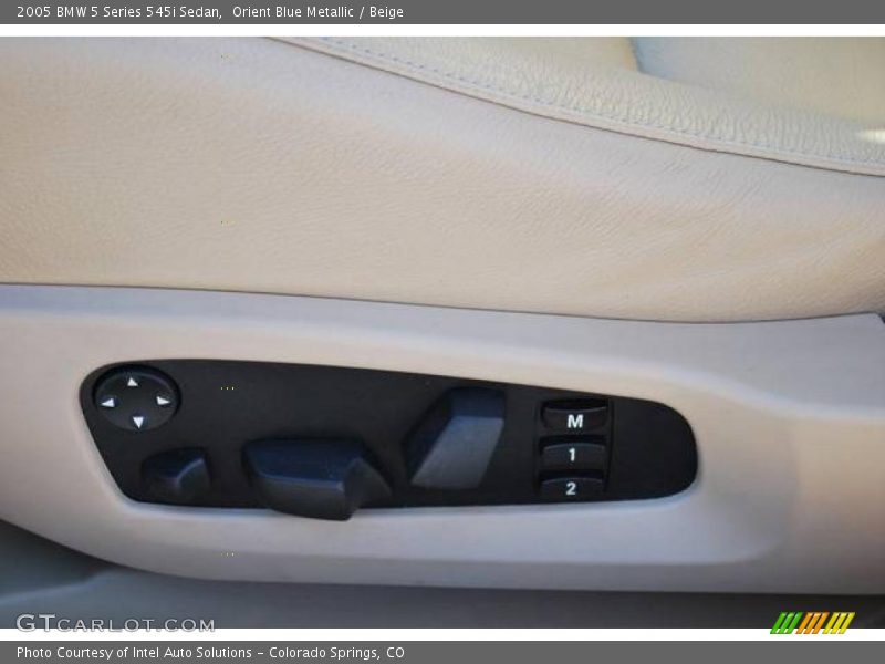 Orient Blue Metallic / Beige 2005 BMW 5 Series 545i Sedan
