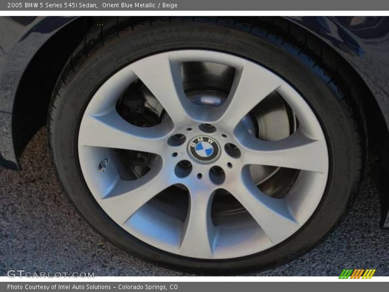 Orient Blue Metallic / Beige 2005 BMW 5 Series 545i Sedan