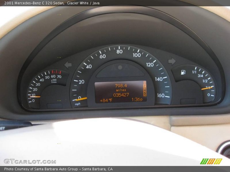 Glacier White / Java 2001 Mercedes-Benz C 320 Sedan