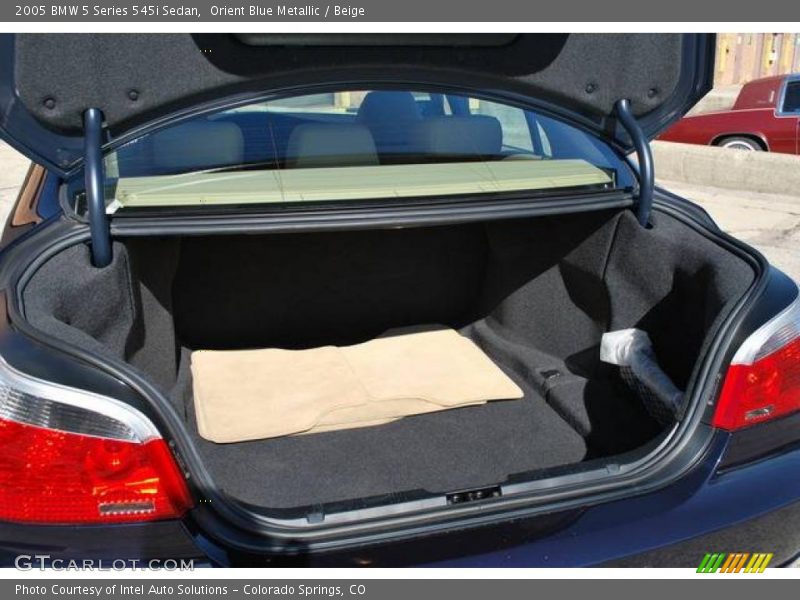 Orient Blue Metallic / Beige 2005 BMW 5 Series 545i Sedan