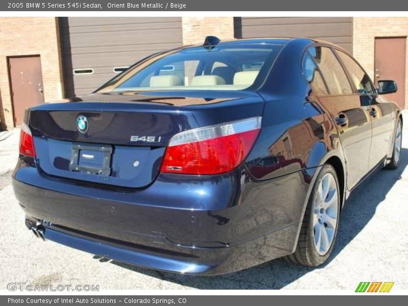 Orient Blue Metallic / Beige 2005 BMW 5 Series 545i Sedan