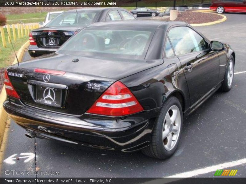 Black / Sienna Beige 2003 Mercedes-Benz SLK 320 Roadster