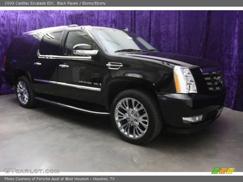 Black Raven / Ebony/Ebony 2009 Cadillac Escalade ESV