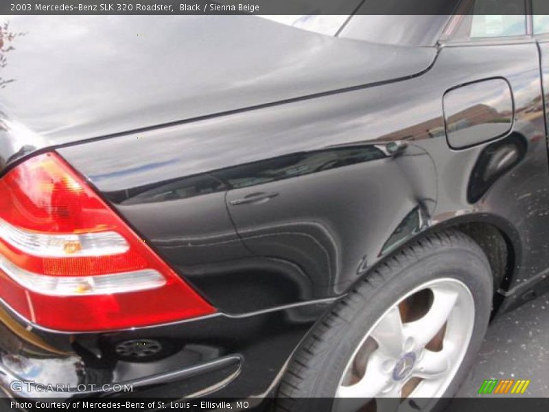 Black / Sienna Beige 2003 Mercedes-Benz SLK 320 Roadster