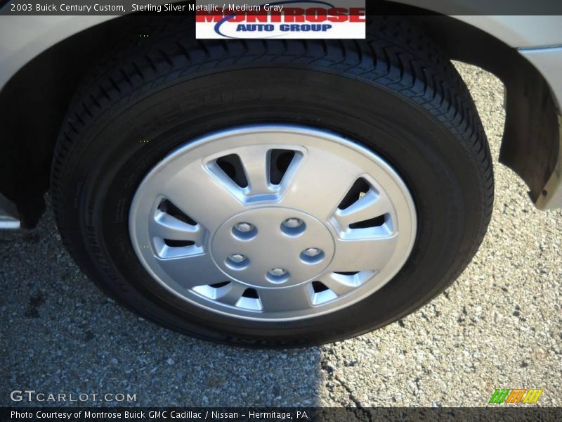 Sterling Silver Metallic / Medium Gray 2003 Buick Century Custom