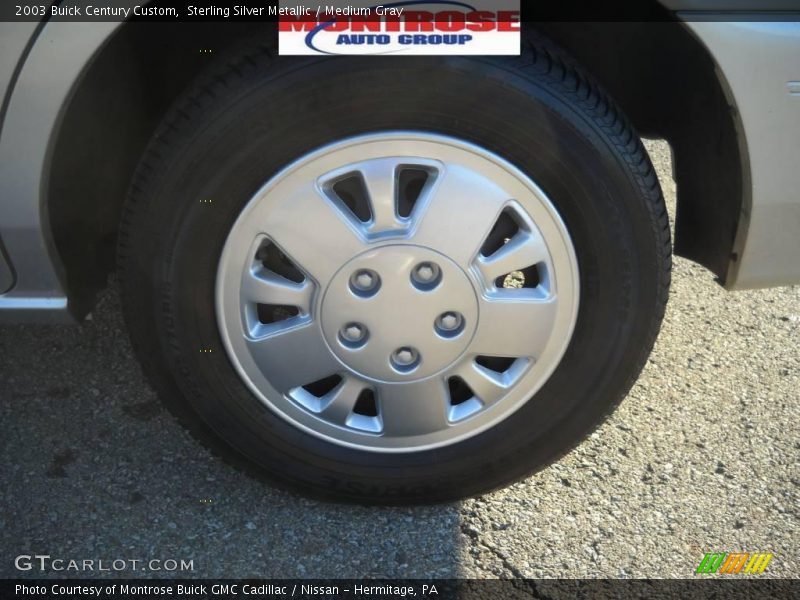 Sterling Silver Metallic / Medium Gray 2003 Buick Century Custom