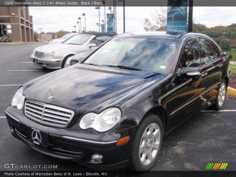 Black / Black 2005 Mercedes-Benz C 240 4Matic Sedan